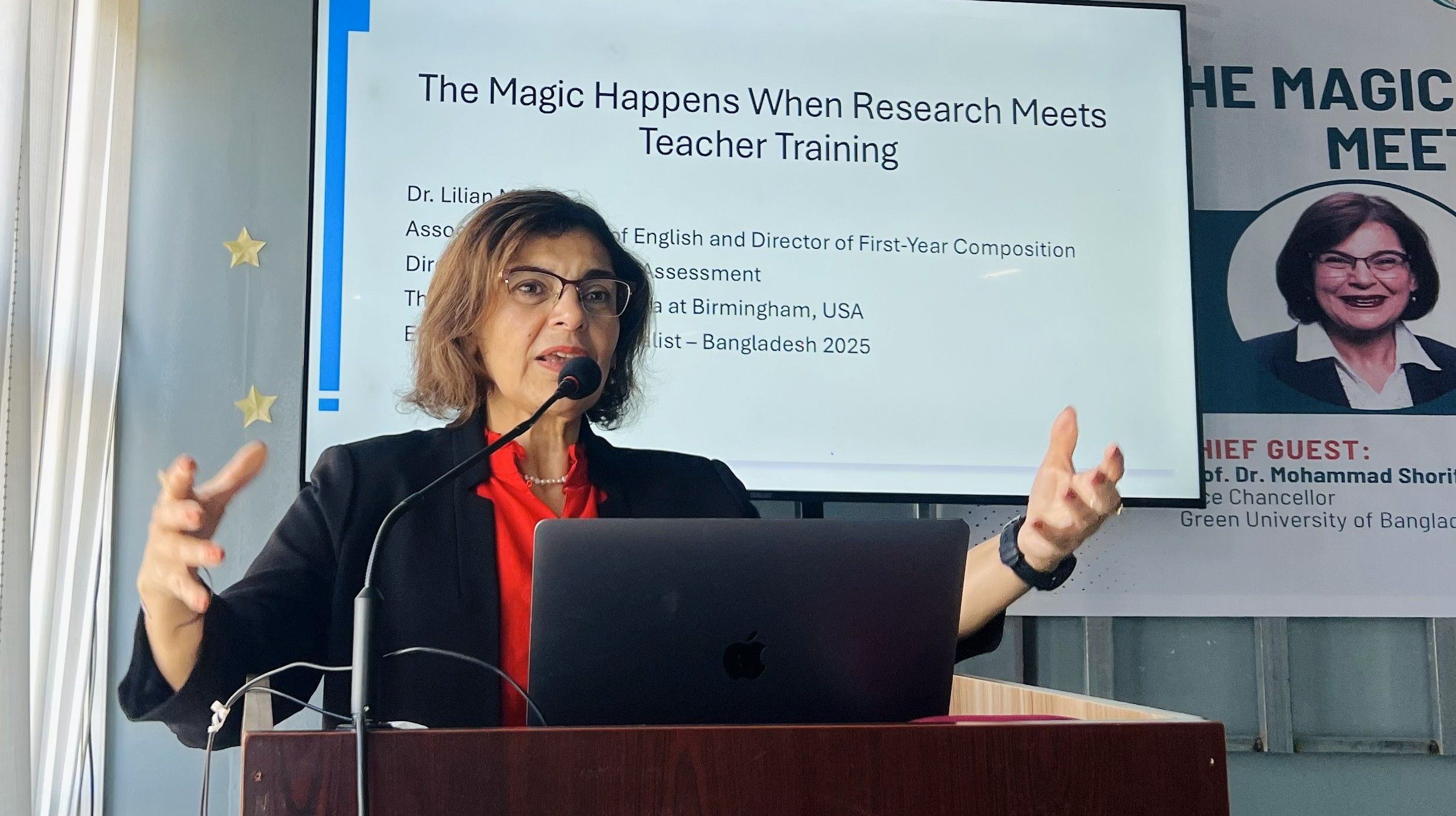 Successful completion of the Academic Session: “The Magic Happens When Research Meets Teacher Training” by Dr. Lilian W. Mina, Department of English
