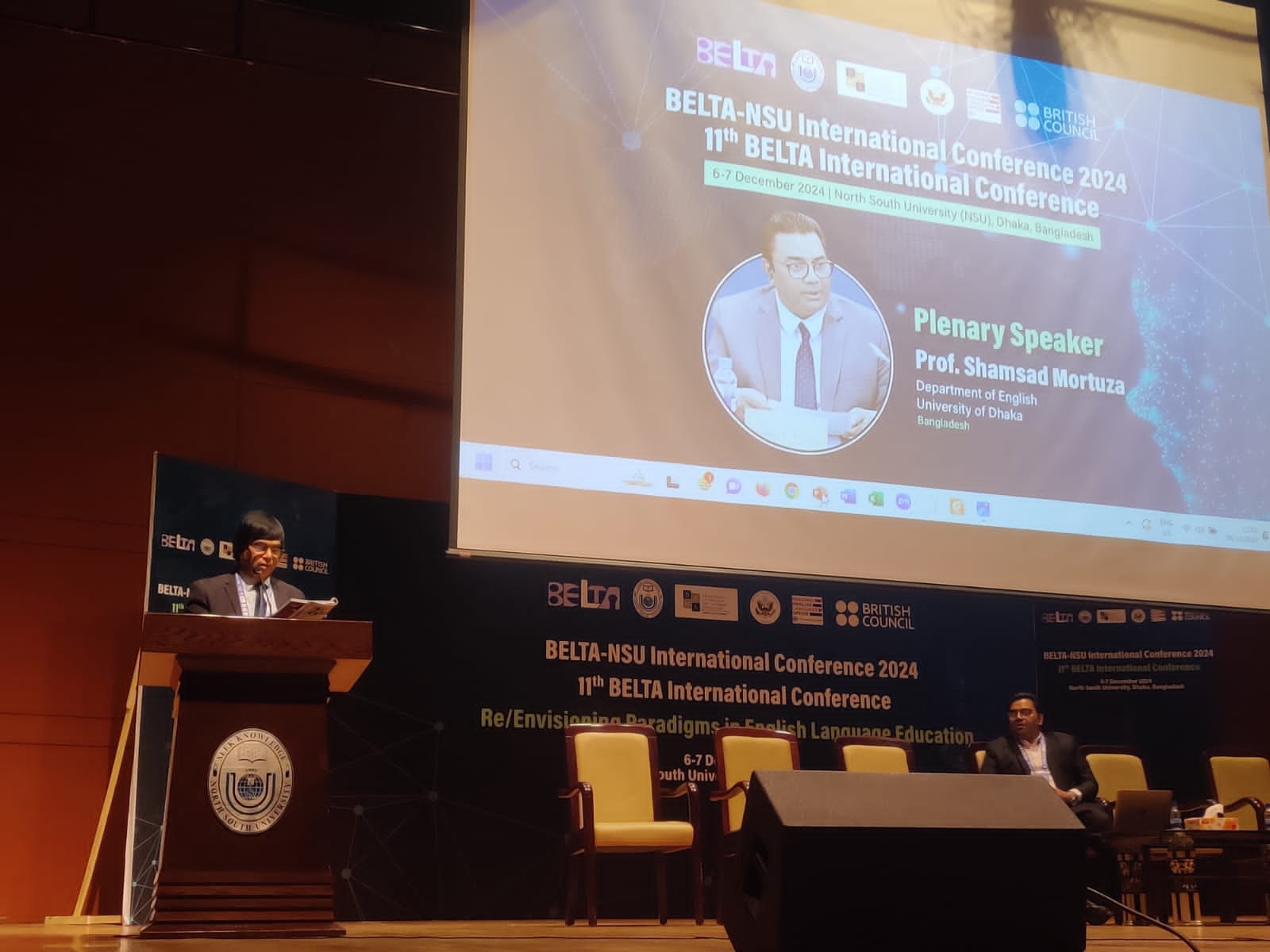Professor Dr. M. Shahidullah Chairs Opening Plenary Session at BELTA-NSU International Conference 2024