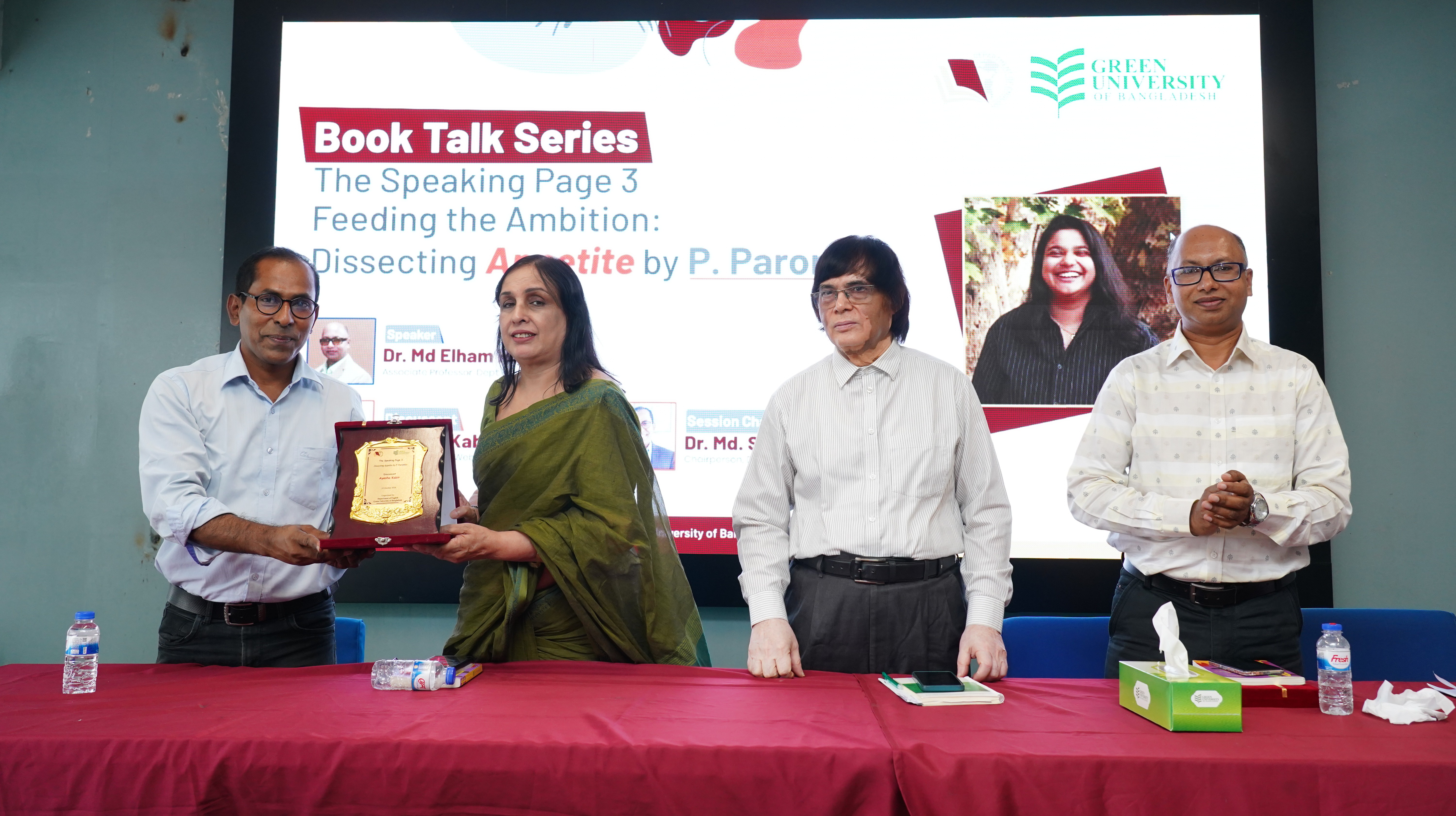 The Speaking Page 3: Department of English Hosts Book Talk on the Novel Appetite by P. Paramita